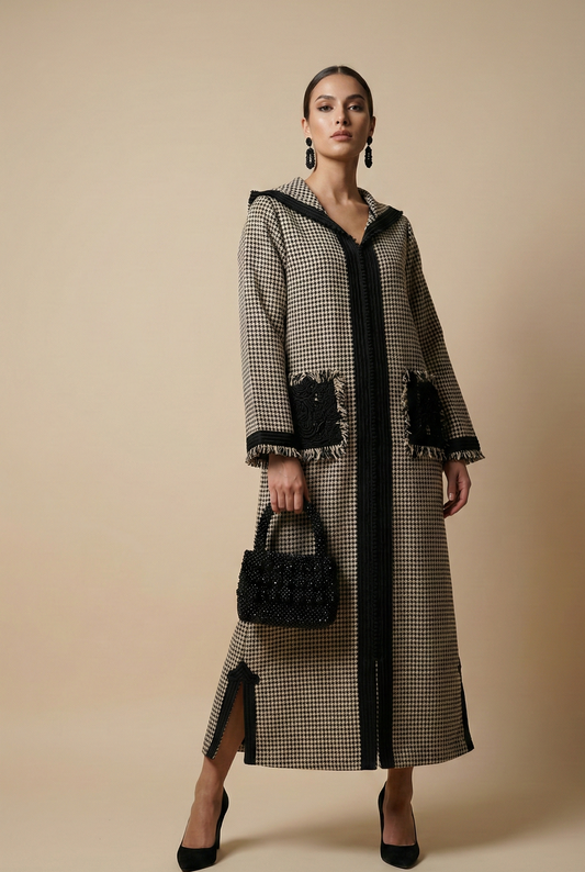 Jellaba Pieds de Poule