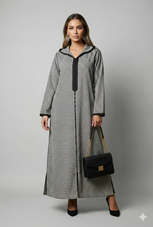 Jellaba Noir & Blanc