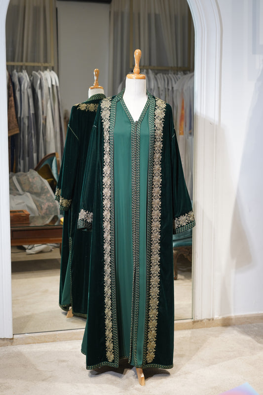 Caftan Vert Velours